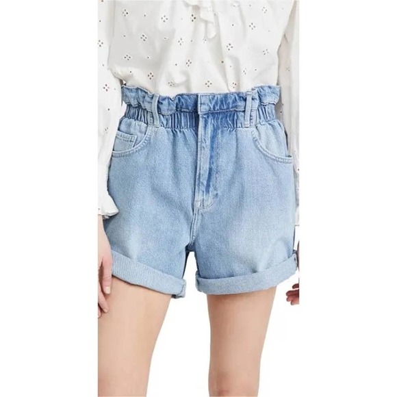 Frame Elastic Waist Denim Shorts Small NWT - Picture 3 of 11